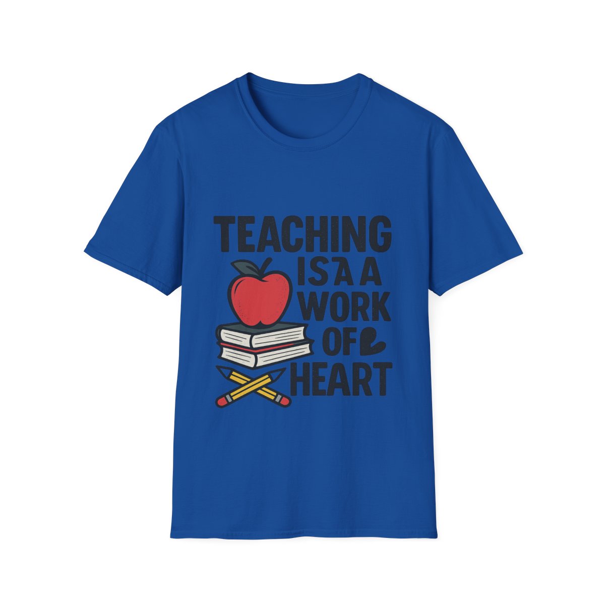Teacher Appreciation Shirt, Teaching is a Work of Heart Tshirt, Teacher Gift, Educator Shirt, Teacher Week Gift, Apple Pencil Tee