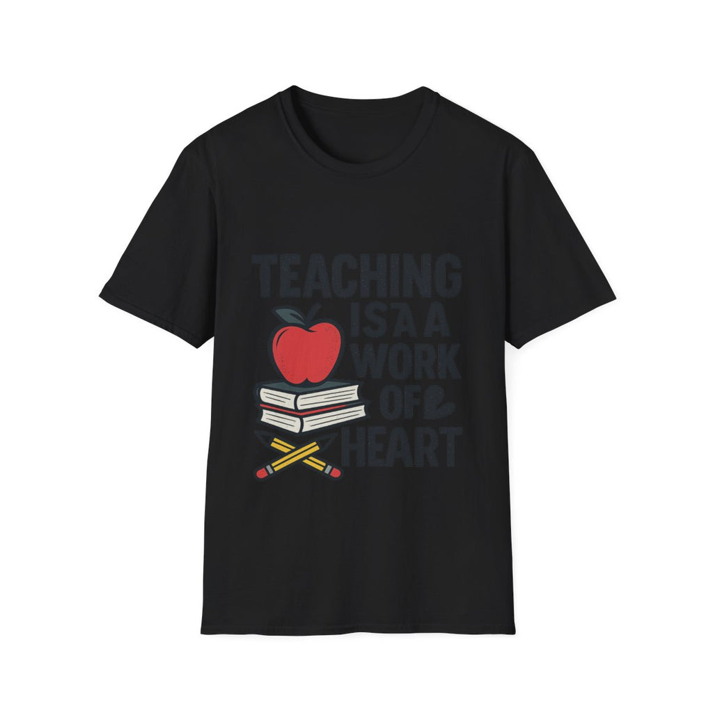 Teacher Appreciation Shirt, Teaching is a Work of Heart Tshirt, Teacher Gift, Educator Shirt, Teacher Week Gift, Apple Pencil Tee