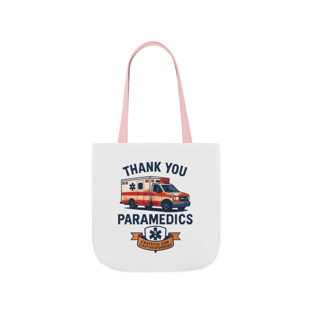 Thank You Paramedics Tote Bag, EMS Appreciation Gift, Grateful for First Responders, Ambulance Watercolor Art, Emergency Medical