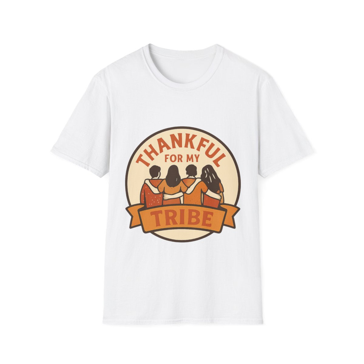 Thankful for My Tribe Shirt, Comfort Colors Tee, Friend Group Gift, Chosen Family Shirt, Boho Friendship Tee, Grateful for Friends