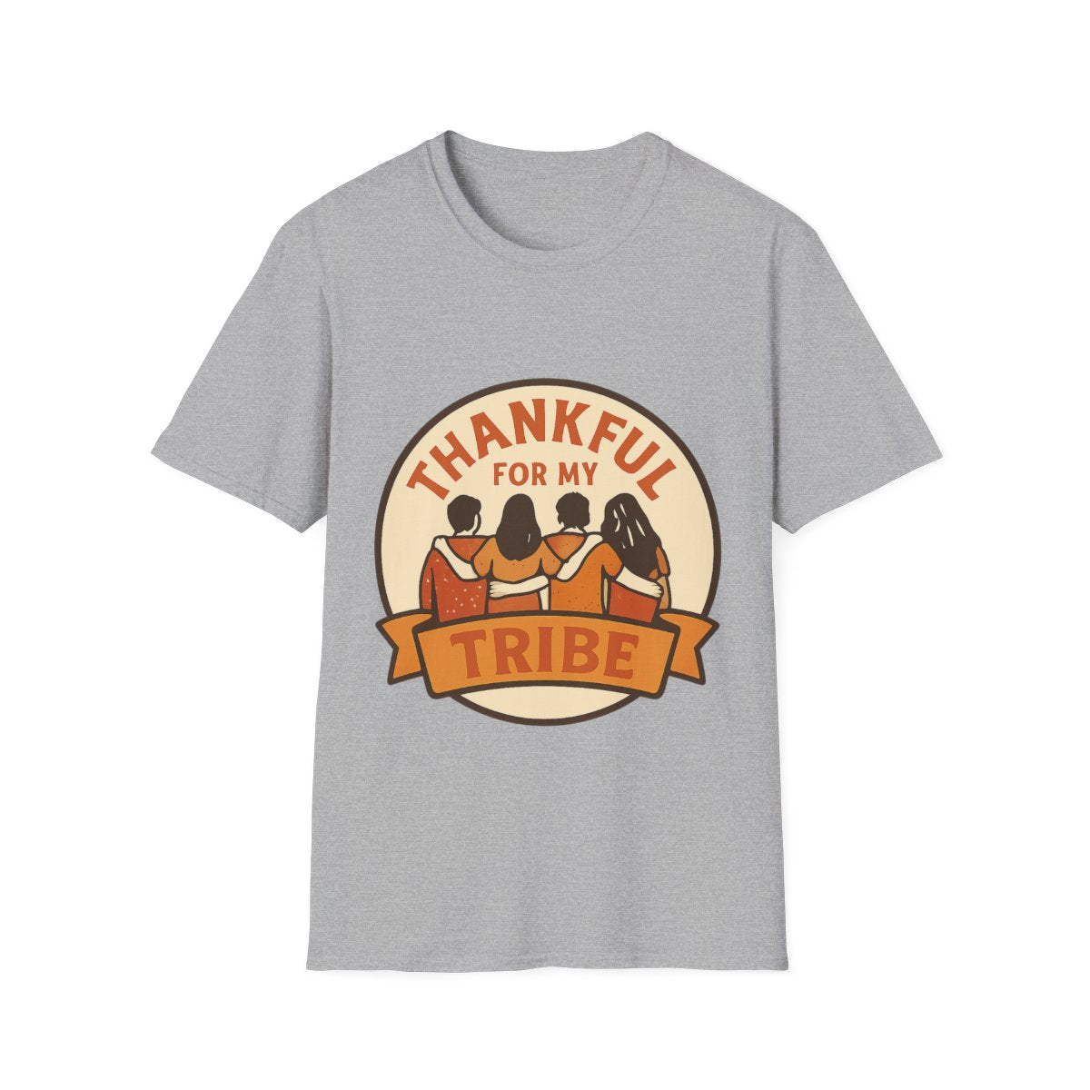Thankful for My Tribe Shirt, Comfort Colors Tee, Friend Group Gift, Chosen Family Shirt, Boho Friendship Tee, Grateful for Friends