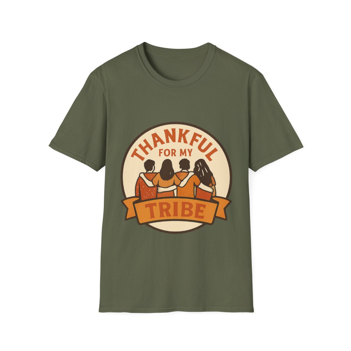 Thankful for My Tribe Shirt, Comfort Colors Tee, Friend Group Gift, Chosen Family Shirt, Boho Friendship Tee, Grateful for Friends