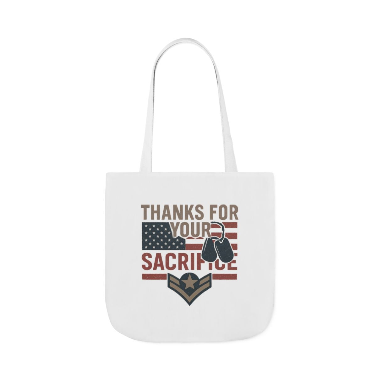 Thanks for Your Sacrifice Tote Bag Military Appreciation Gift Active Duty Service Member Honor Patriotic Gift USA Support Troops Bag