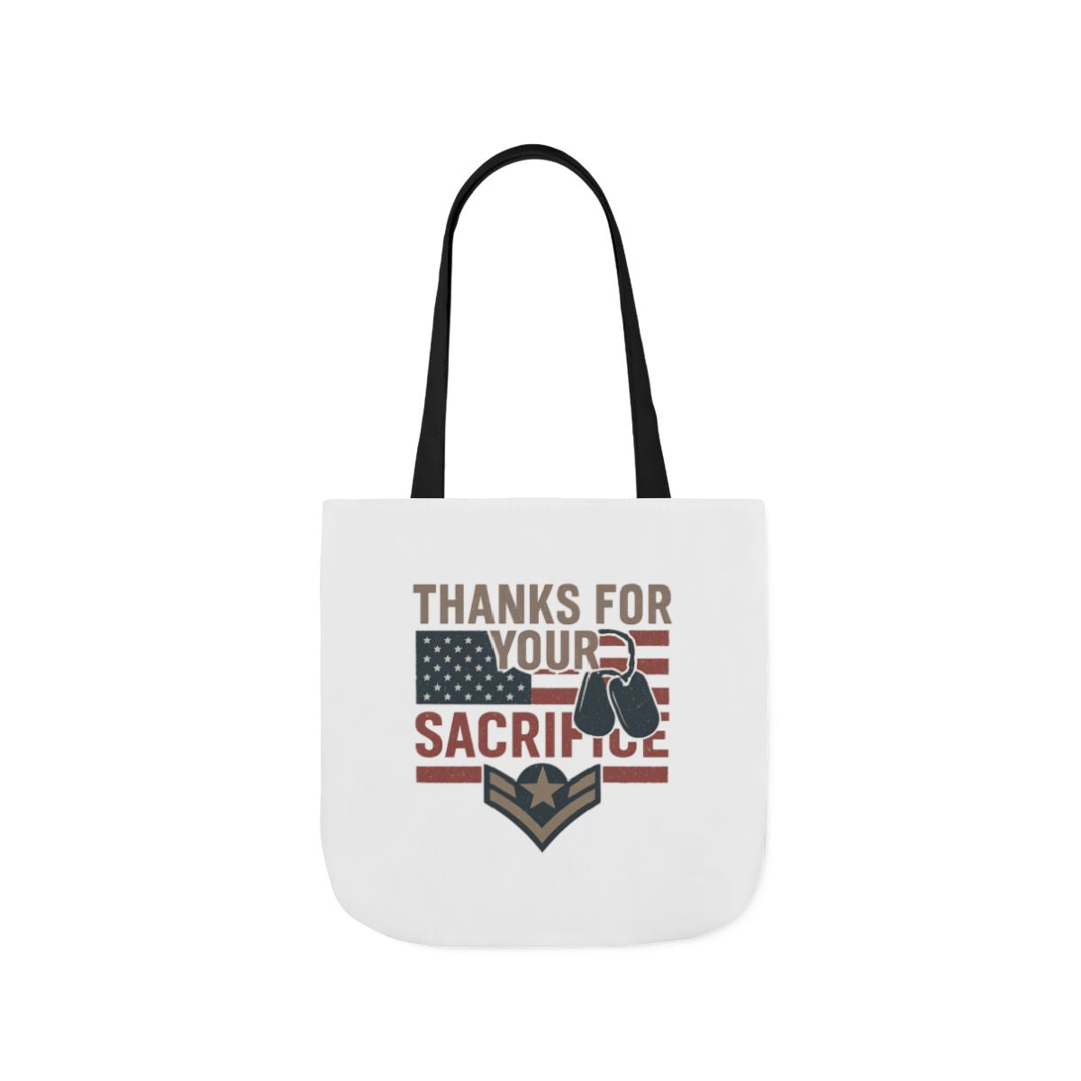 Thanks for Your Sacrifice Tote Bag Military Appreciation Gift Active Duty Service Member Honor Patriotic Gift USA Support Troops Bag