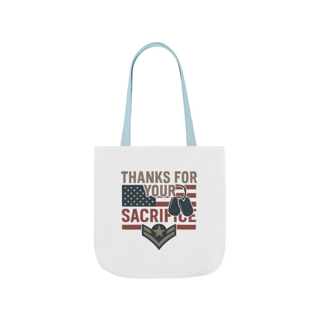 Thanks for Your Sacrifice Tote Bag Military Appreciation Gift Active Duty Service Member Honor Patriotic Gift USA Support Troops Bag
