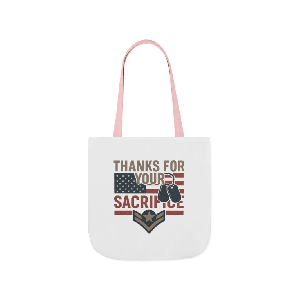Thanks for Your Sacrifice Tote Bag Military Appreciation Gift Active Duty Service Member Honor Patriotic Gift USA Support Troops Bag