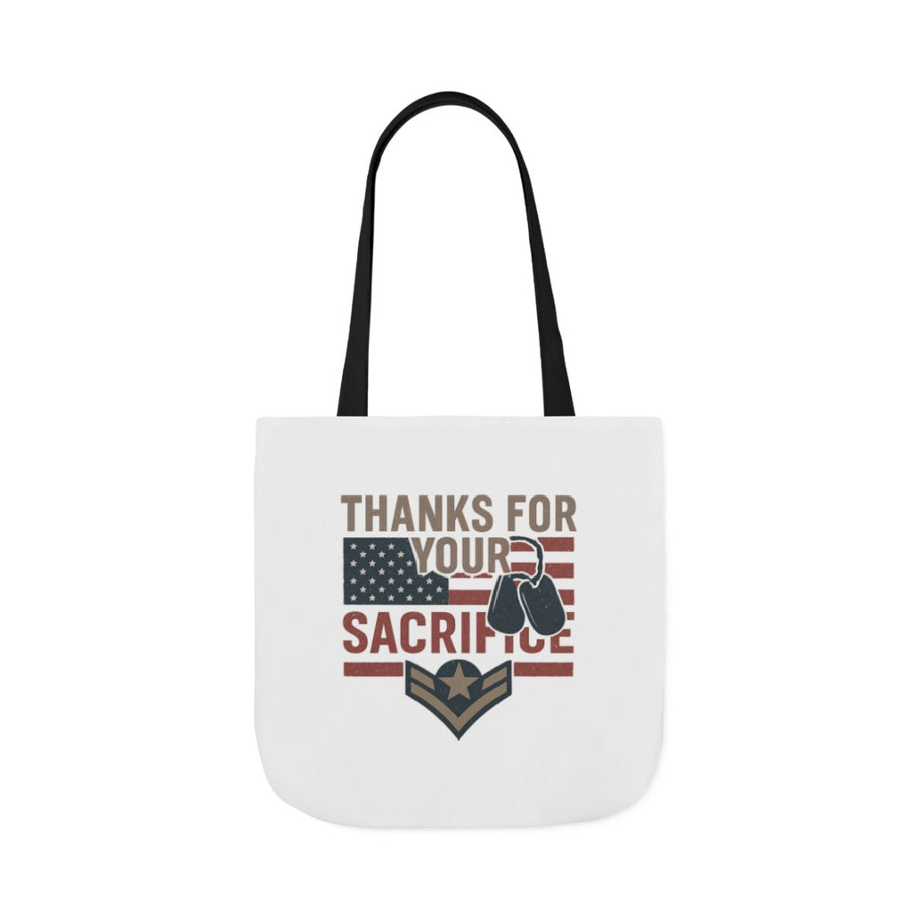Thanks for Your Sacrifice Tote Bag Military Appreciation Gift Active Duty Service Member Honor Patriotic Gift USA Support Troops Bag