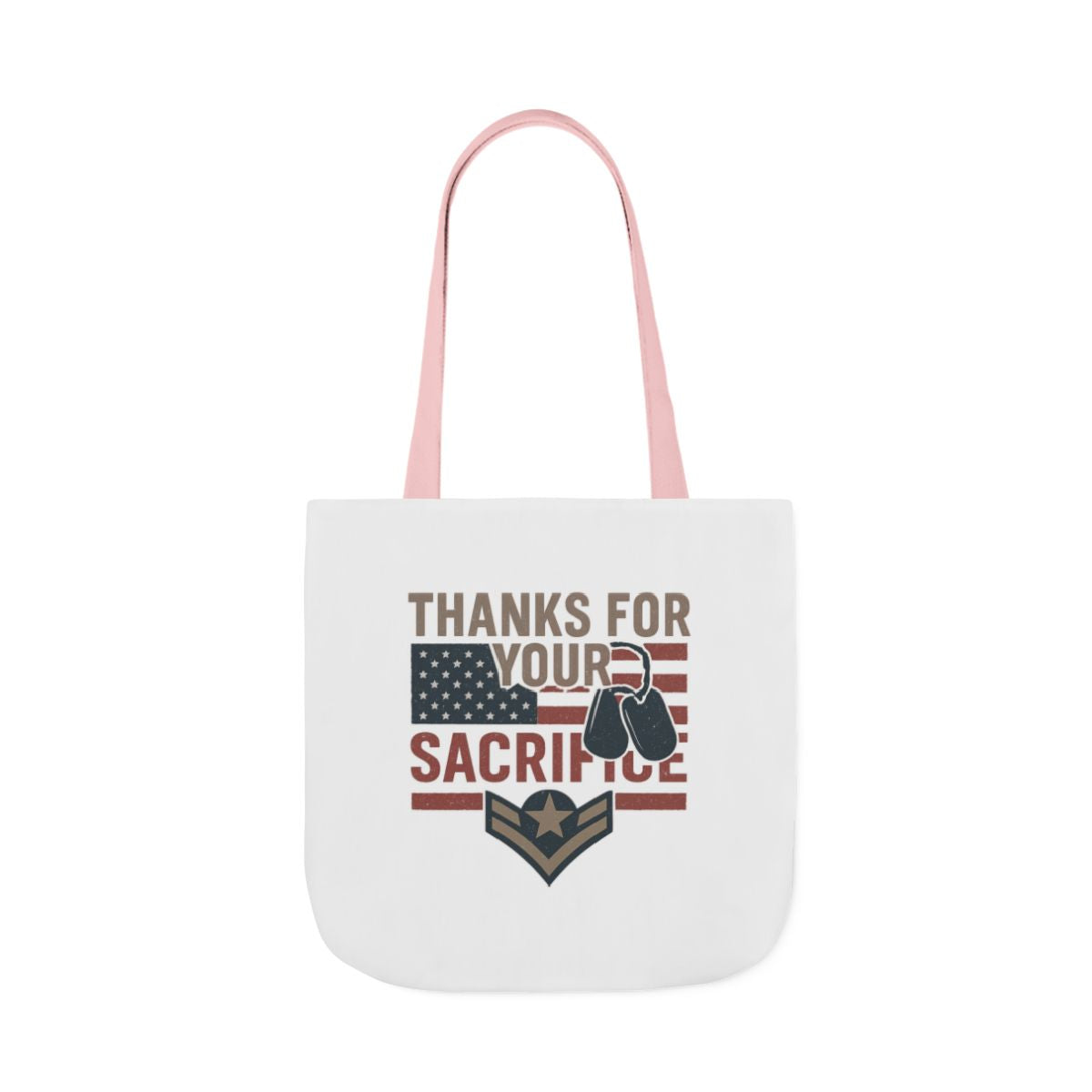 Thanks for Your Sacrifice Tote Bag Military Appreciation Gift Active Duty Service Member Honor Patriotic Gift USA Support Troops Bag