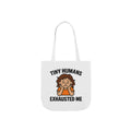 Tiny Humans Exhausted Me Tote Bag, Funny Mom Tote, Tired Parent Gift, Daycare Teacher Bag, Toddler Mom Canvas Tote