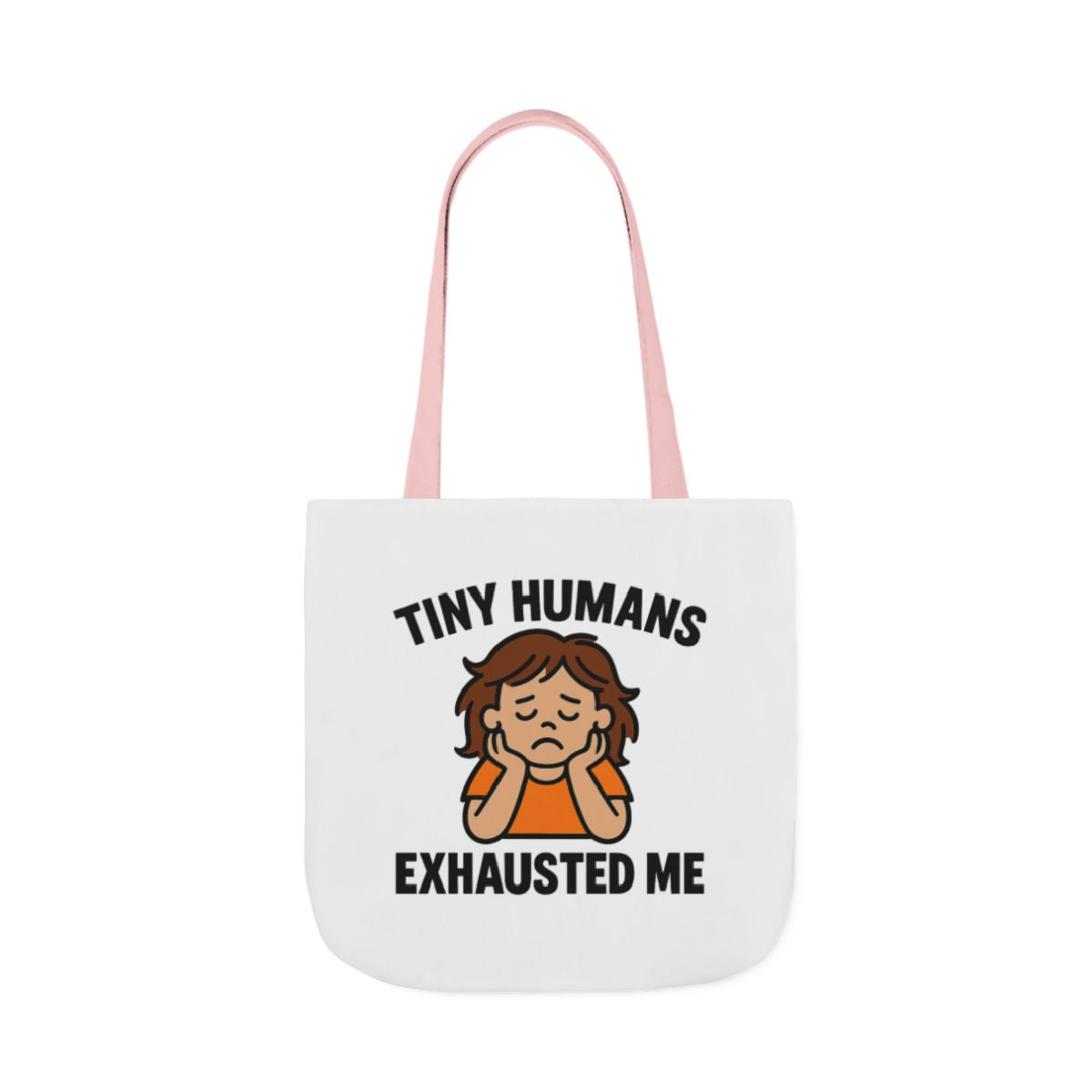 Tiny Humans Exhausted Me Tote Bag, Funny Mom Tote, Tired Parent Gift, Daycare Teacher Bag, Toddler Mom Canvas Tote