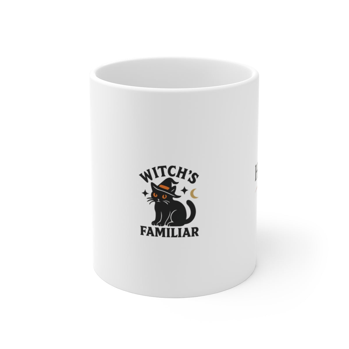 Witch's Familiar Black Cat Halloween Mug